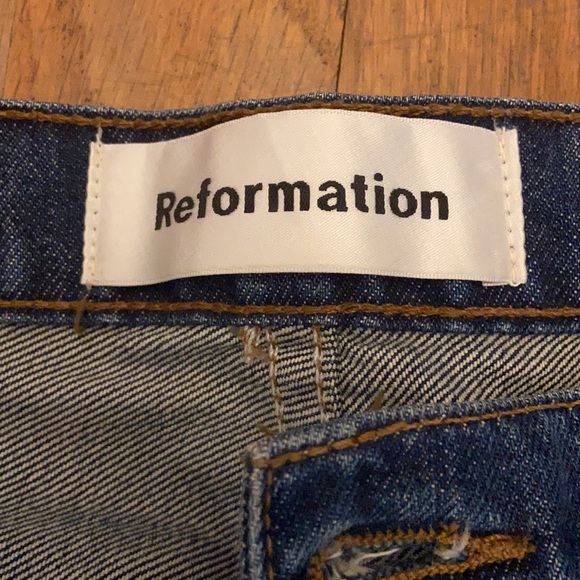 REFORMATION Julia High Waist Cigarette Jeans - Picture 5 of 6